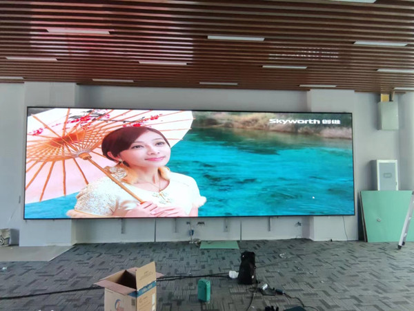 偏关P1.53led小间距屏安装案例